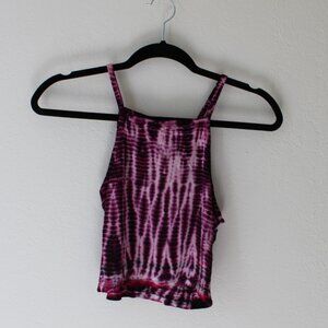 Tie-Dye Cropped Tank Top